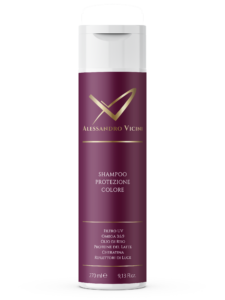 Shampoo con formula ricca e nutriente per capelli colorati. Con olio di riso, Plukenetia, proteine del latte e filtro UV, protegge, ristruttura e mantiene colore e luminosità più a lungo.